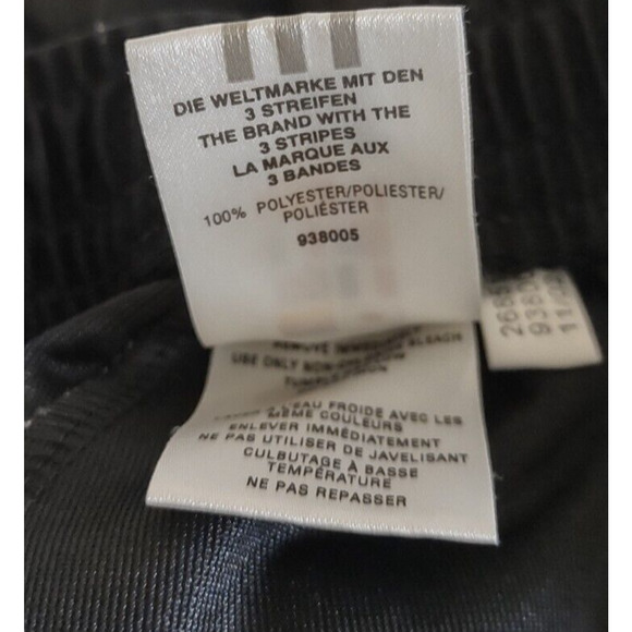 Adidas Basketball Warmup Pants Womens Sz L Snap Button Tear Away Polyester Black - Picture 11 of 14